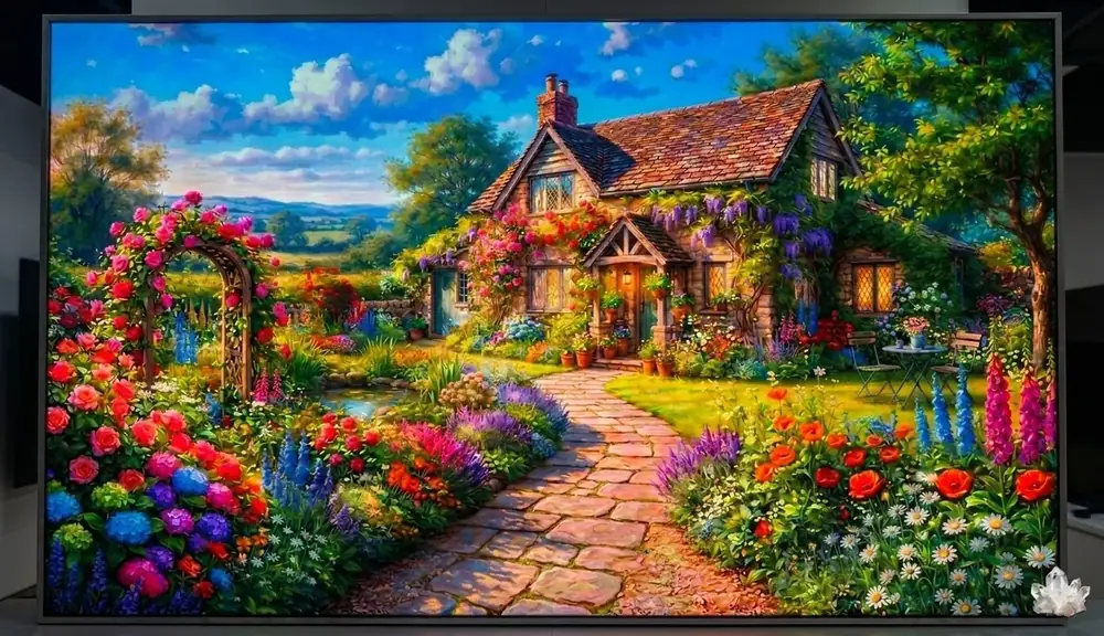 Art and heritage artwork ART-13, shown in a lit GRID frame