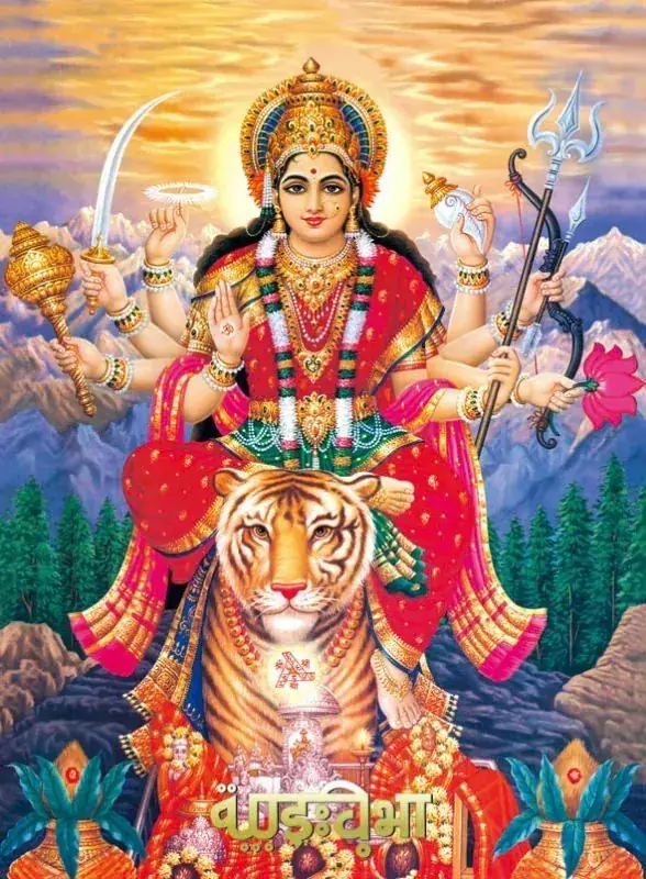 Hindu devotional artwork HIND-169, shown in a lit GRID frame