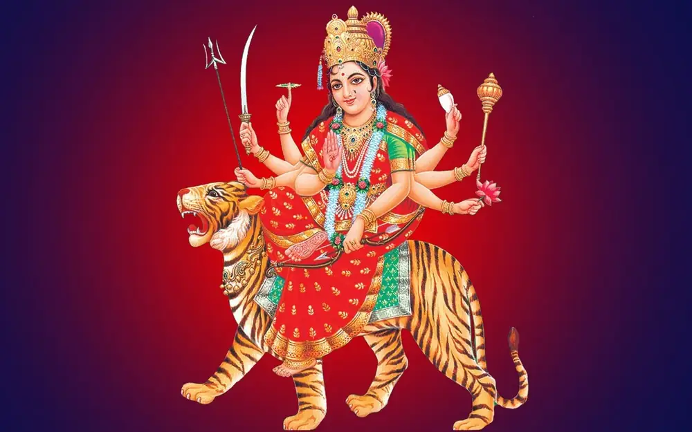 Hindu devotional artwork HIND-179, shown in a lit GRID frame