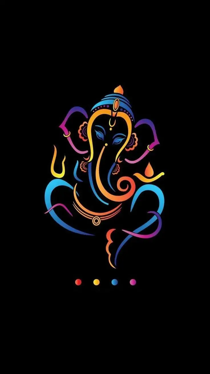 Hindu devotional artwork HIND-21, shown in a lit GRID frame