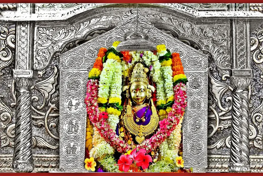 Hindu devotional artwork HIND-219, shown in a lit GRID frame
