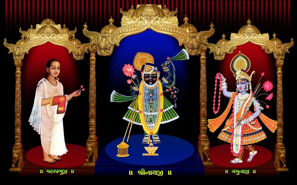Hindu devotional artwork HIND-226, shown in a lit GRID frame