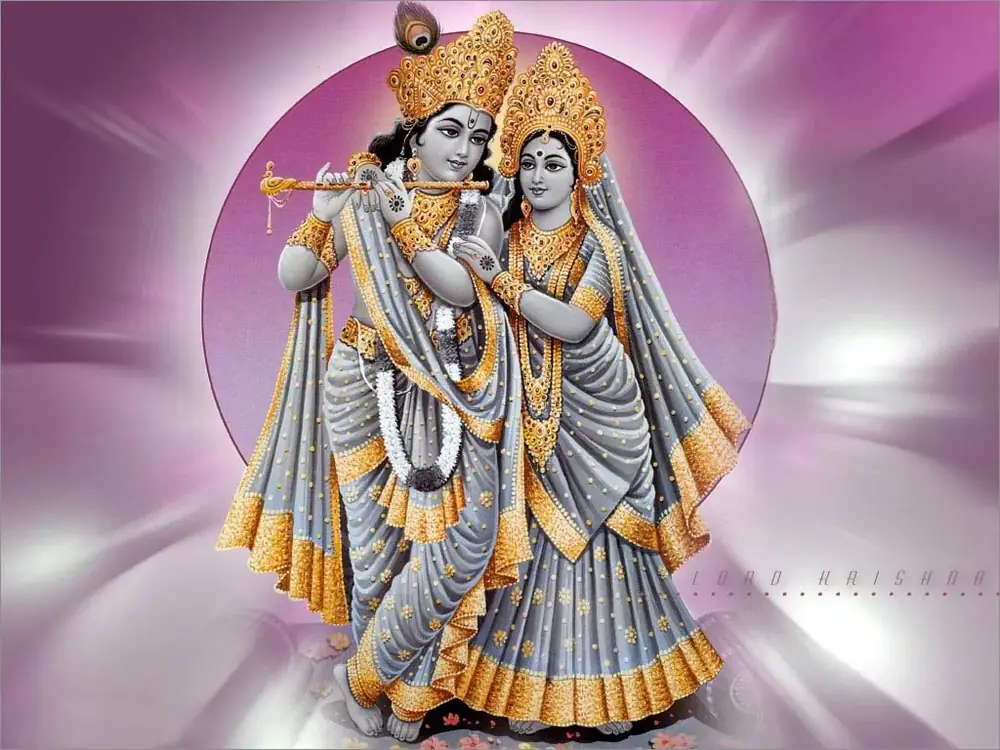 Hindu devotional artwork HIND-67, shown in a lit GRID frame