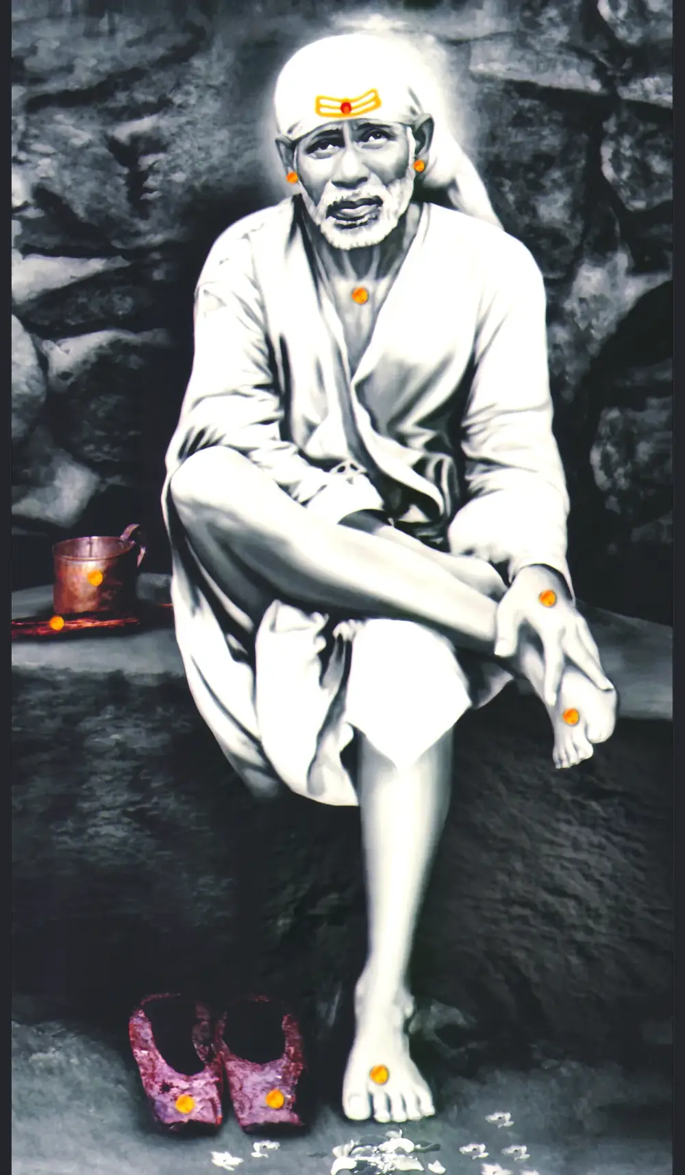 Saints and gurus artwork RELIG-37, shown in a lit GRID frame