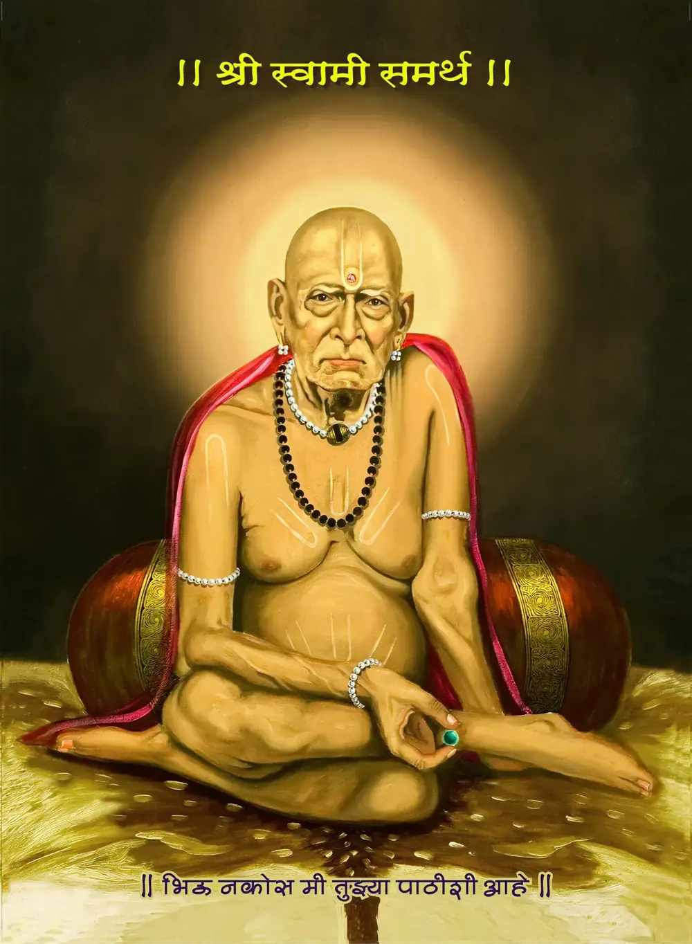 Saints and gurus artwork RELIG-47, shown in a lit GRID frame