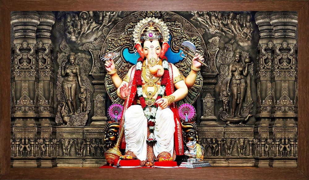 Ganesh Sculpture H, lit